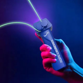 Loop Lasso® Nano - The Original Glow-in-The-Dark String Shooter Toy - Built-in UV Blacklight - Safe Fun Adult & Kids Rope Launcher Gift - Viral Fidget Toy Gadget - Music Festival Rave Dance Accessory