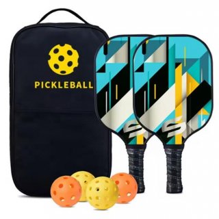 Factory Outlet Graphite Pickleball Paddle Set - Durable Carbon Fiberglass Material for Outdoor Use