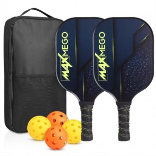 Best Price Thermoformed Fiberglass Pickleball Racket Set with USAPA Polymer Honeycomb Paddle