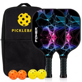 Hot-Selling Set of 4 Customizable USAPA-Approved Carbon Fiber Pickleball Paddles