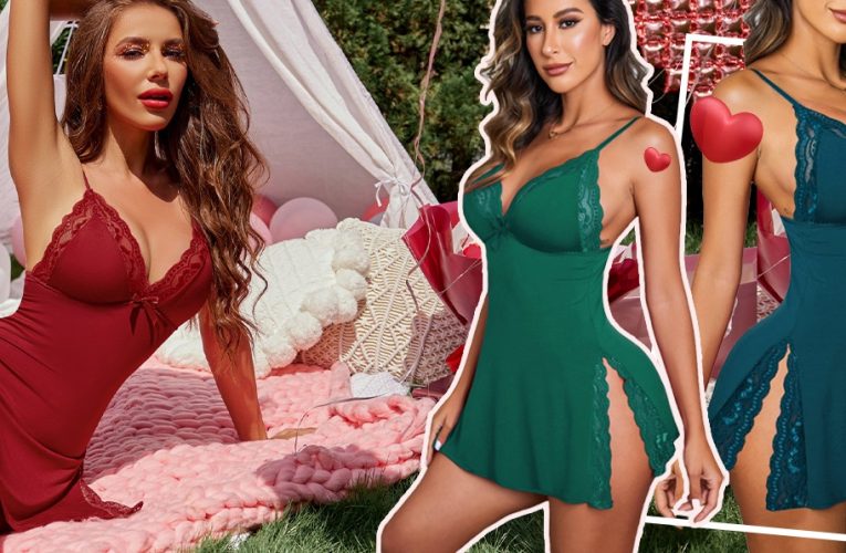 What’s your definition of a sexy woman? Women’s Lingerie Sexy Nightwear Spaghetti Strap Nightgown Babydoll Chemise