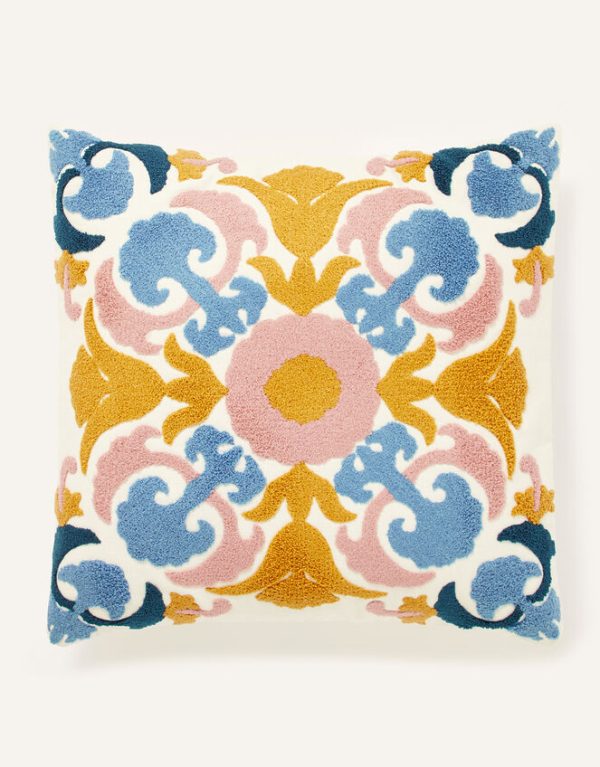 Monsoon Colour Embroidered Cushion - Image 2