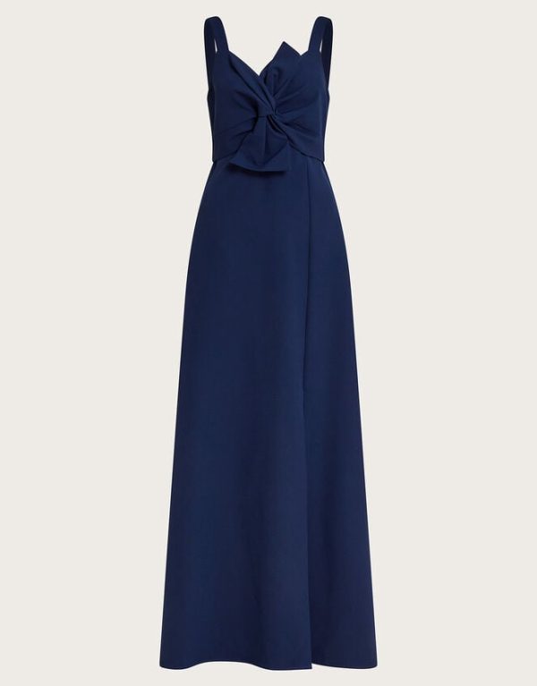 Monsoon Molly Twist Maxi Dress Blue - Image 5