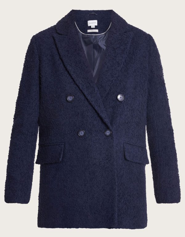 Monsoon Betsy Blazer Coat Blue - Image 5