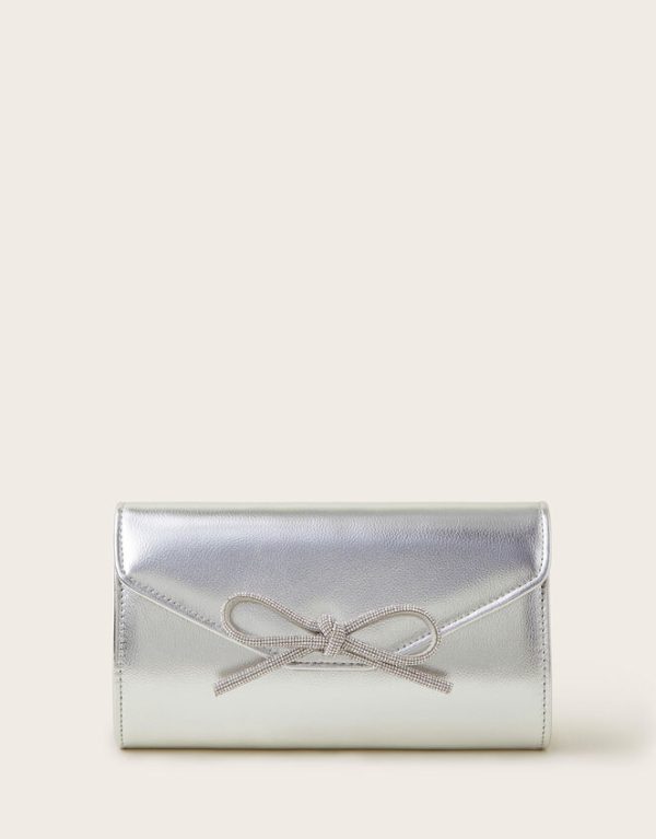 Monsoon Sia Diamante Bow Clutch - Image 2