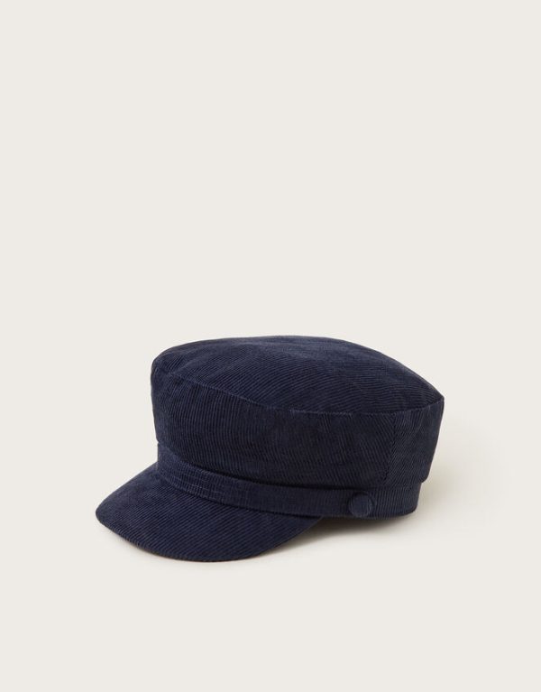 Monsoon Cord Baker Boy Hat Blue