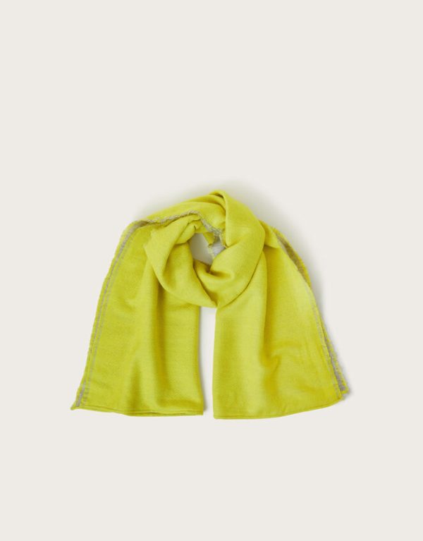 Monsoon Lila Two-Tone Scarf Yellow