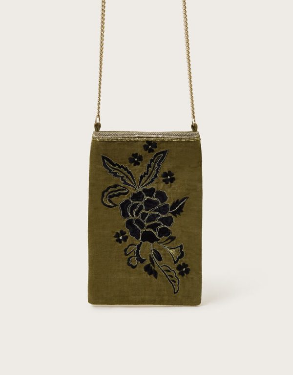 Monsoon Beth Embroidered Phone Bag