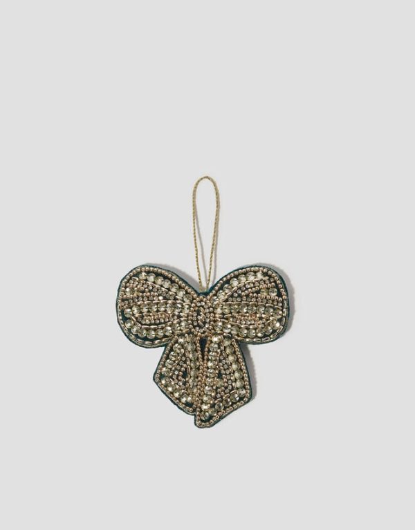 Monsoon Embellished Bow Christmas Tree Decoration