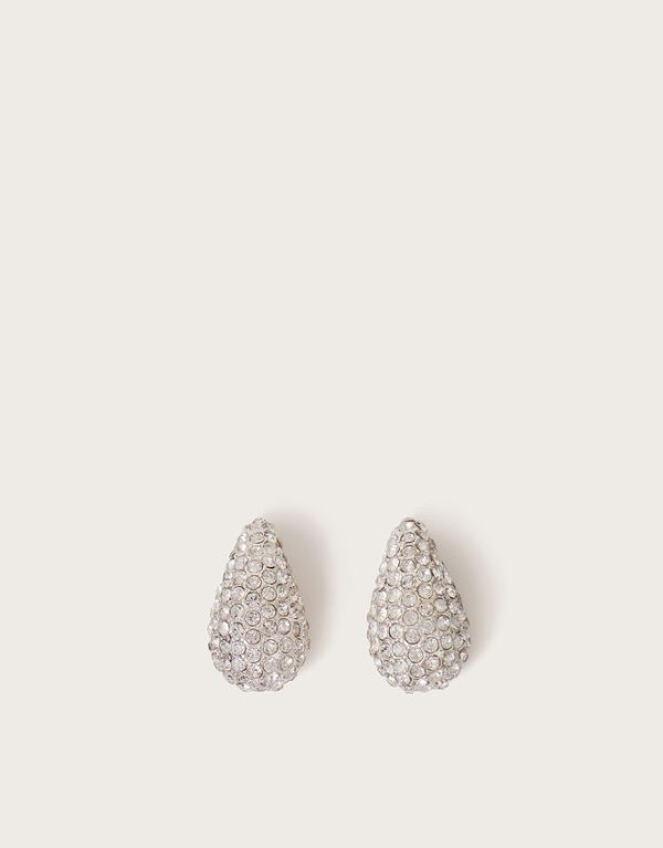 Monsoon Diamante Teardrop Stud Earrings