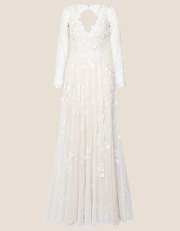 Monsoon Sue Embellished Bridal Maxi Dress Ivory - Image 5