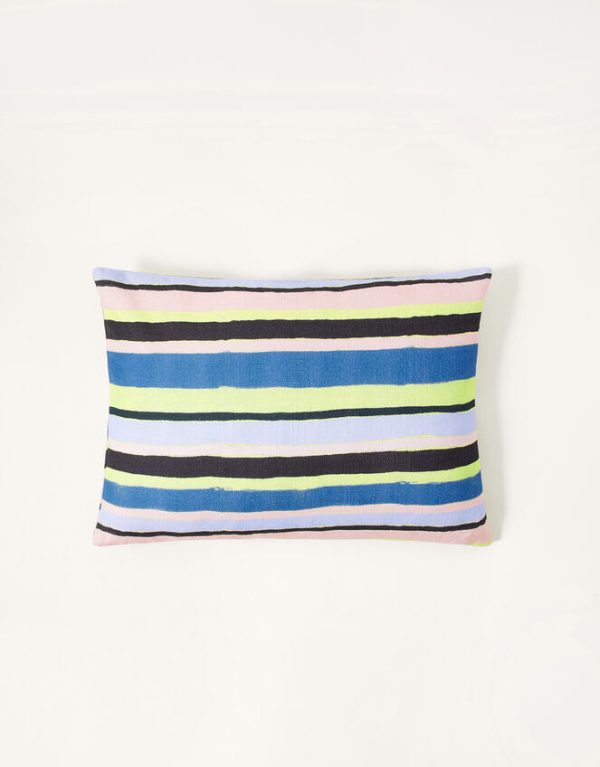 Monsoon Stripe Rectangle Cotton Cushion - Image 2