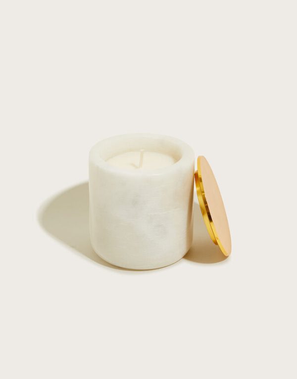 Monsoon Marble Candle with Lid