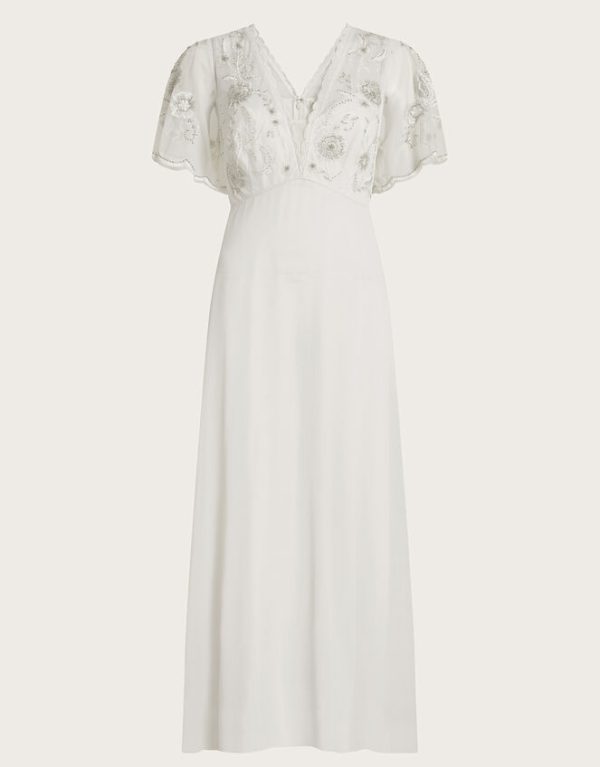 Monsoon Liz Embroidered Bridal DressIvory - Image 5