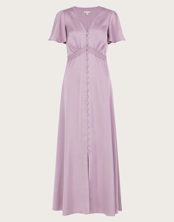 Monsoon Ivy Shorter Length Maxi Dress Mink - Image 5