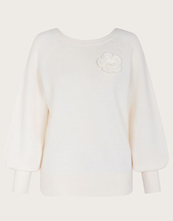 Monsoon Casey Corsage Jumper Ivory - Image 5