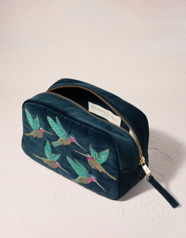 Monsoon Elizabeth Scarlett Velvet Make Up Bag - Image 2