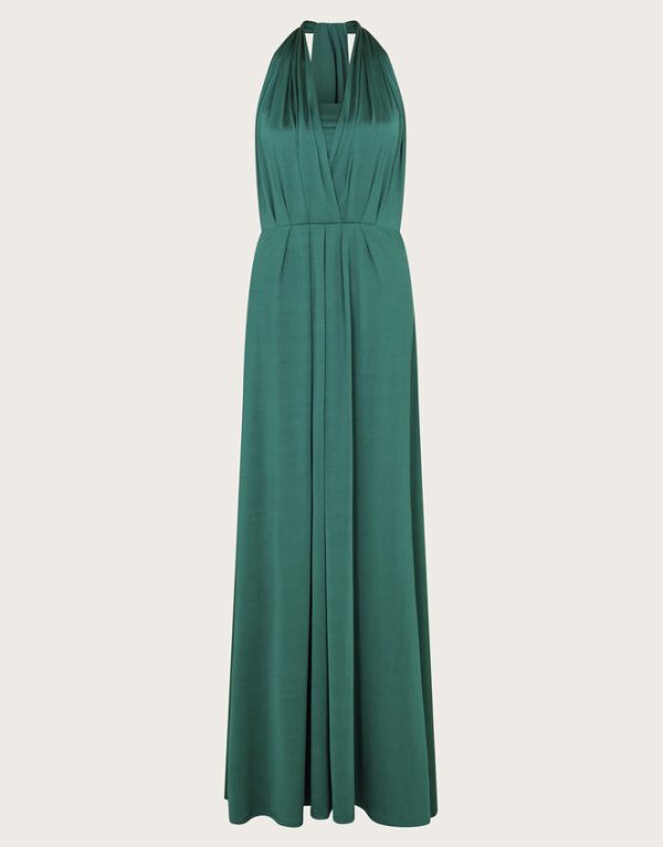 Monsoon Thea Multiway Bridesmaid Dress Green - Image 5