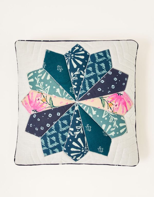 Monsoon Printed Patchwork Cushion