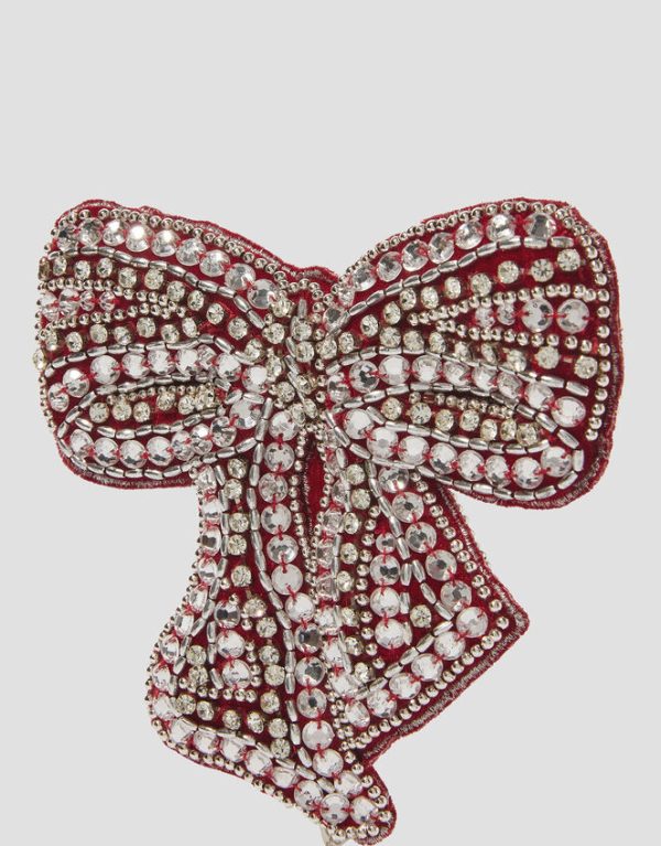 Monsoon Embellished Bow Christmas Tree Topper - Image 2