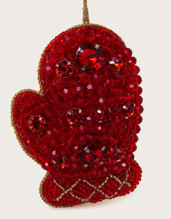 Monsoon Embellished Mitten Christmas Tree Decoration - Image 2