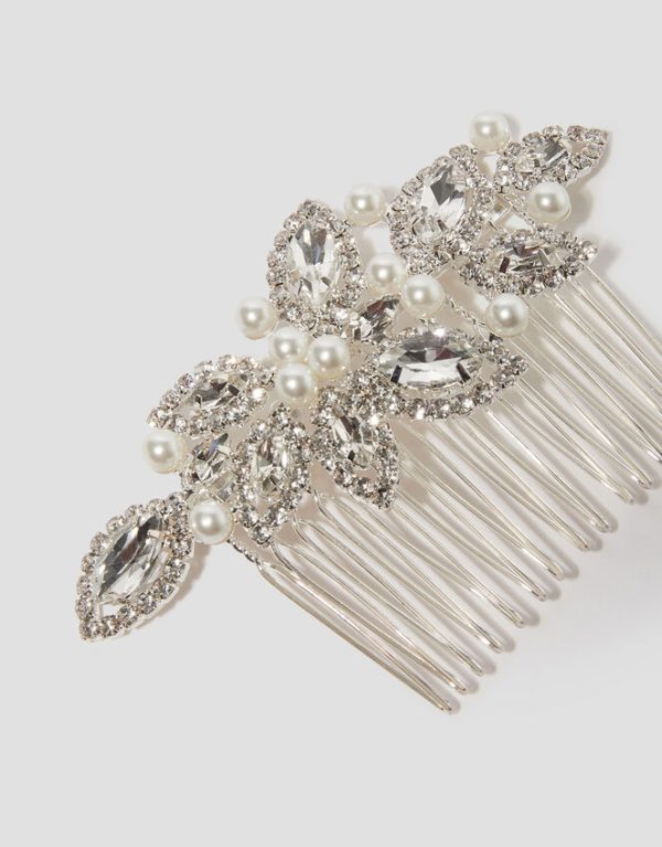 Monsoon Floral Embellished Hair Comb - Image 2