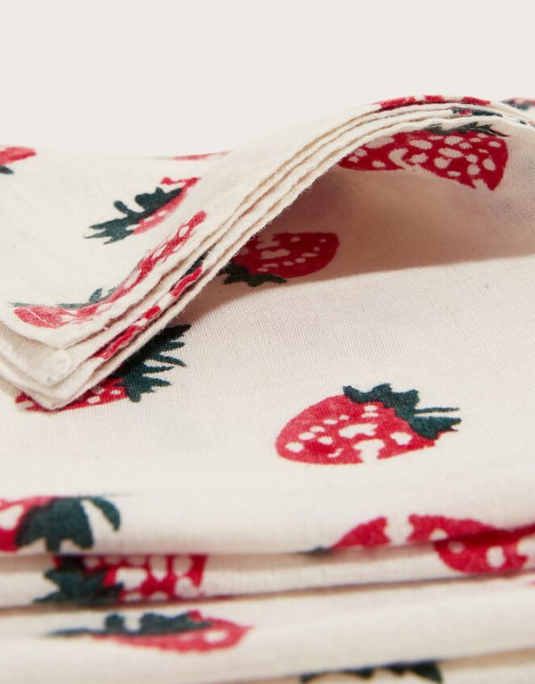 Monsoon Strawberry Napkins Set of Two - Image 2