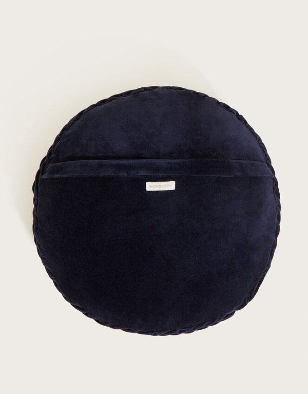 Monsoon Round Smocked Cushion - Image 2