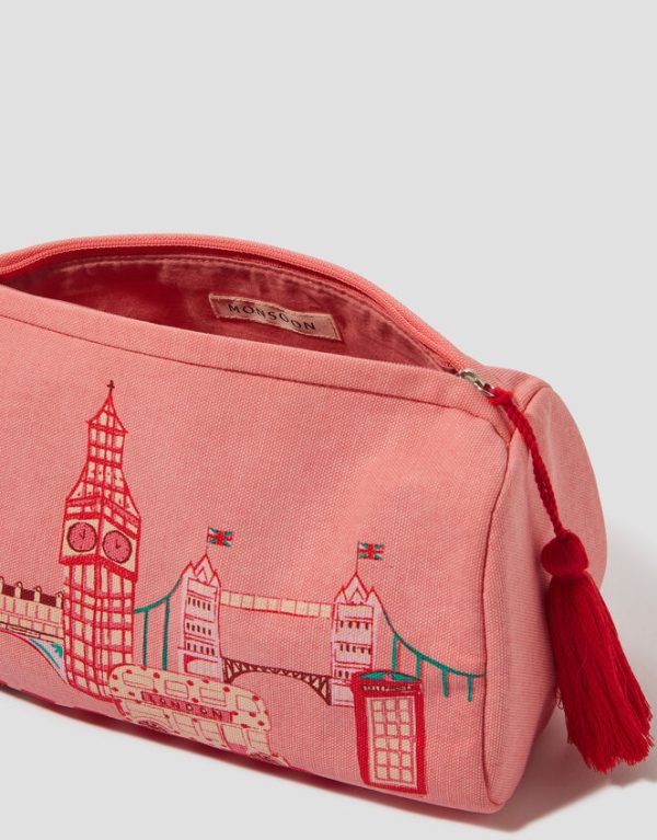 Monsoon London Canvas Make Up Bag - Image 3