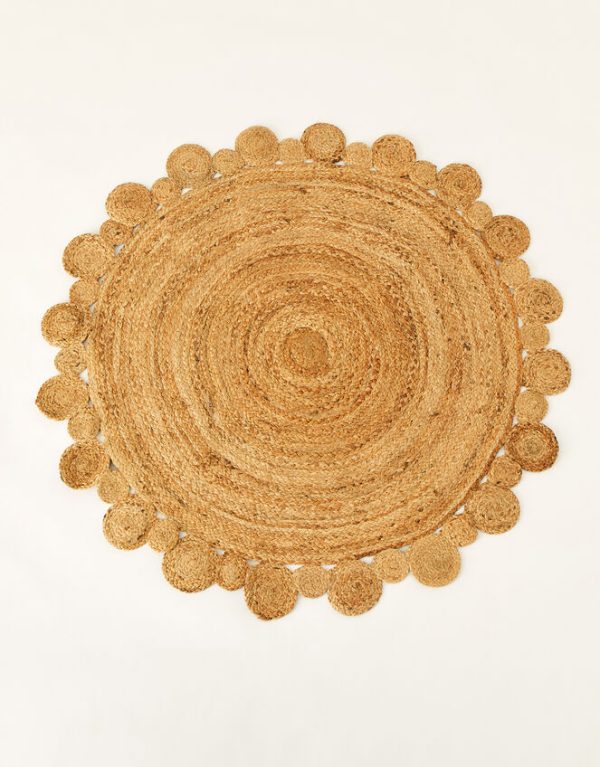 Monsoon Large Raffia Round Rug - Image 3