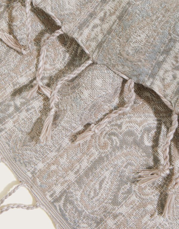 Monsoon Paisley Print Jacquard Scarf - Image 3