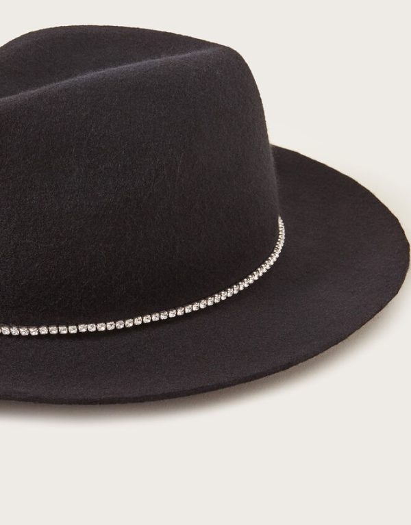 Monsoon Embellished Wool Fedora - Image 2