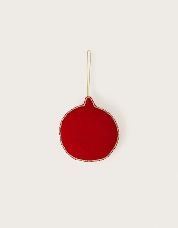 Monsoon Velvet Beaded Bauble - Image 2