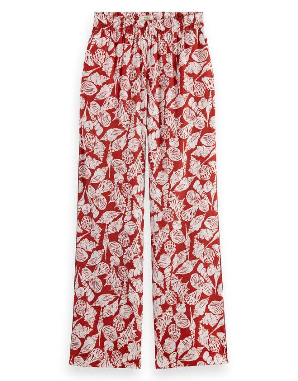 Monsoon Scotch and Soda 30" Wide Leg Trousers Red - Image 5