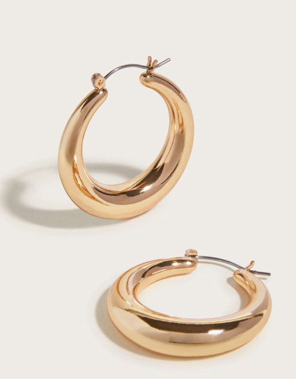 Monsoon Chunky Hoop Earrings - Image 4