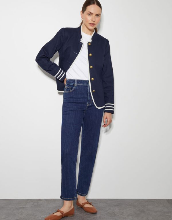 Monsoon Mali Military Blazer Blue