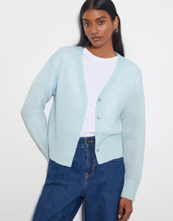 Monsoon Mia Lightweight Cardigan Blue