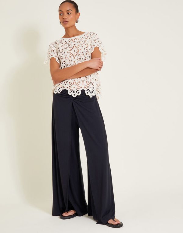 Monsoon Wanda Wrap Trousers Black