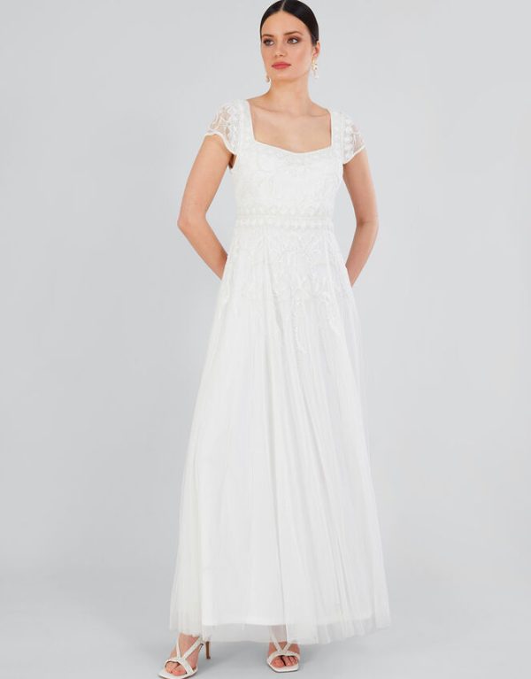 Monsoon Simone Bridal Maxi Dress Ivory