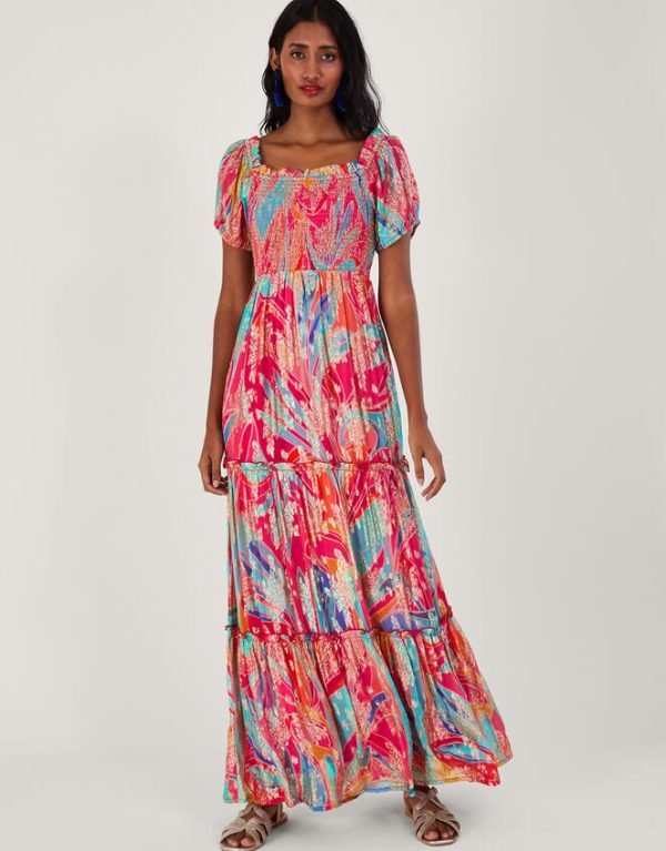 Monsoon Ariel Metallic Maxi DressMulti