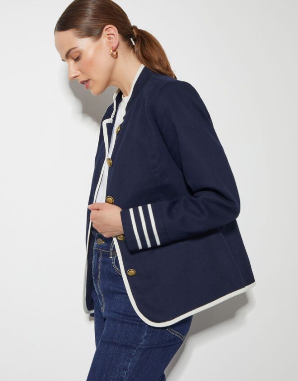 Monsoon Mali Military Blazer Blue - Image 2