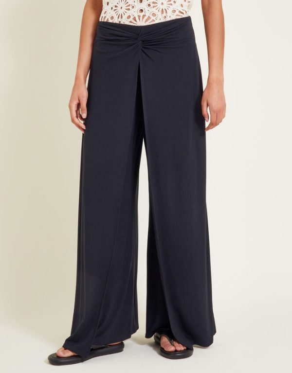 Monsoon Wanda Wrap Trousers Black - Image 2