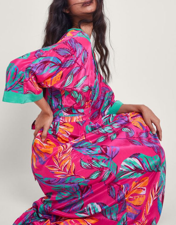 Monsoon Aura Maxi Dress Pink - Image 2