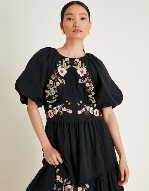 Monsoon Margot Tea Dress Black - Image 3