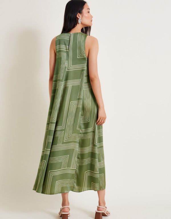 Monsoon Anica Maxi Dress Green - Image 3