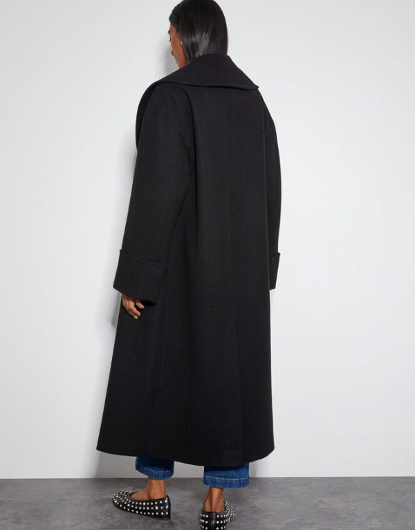 Monsoon Carrie Shawl Coat Black - Image 3