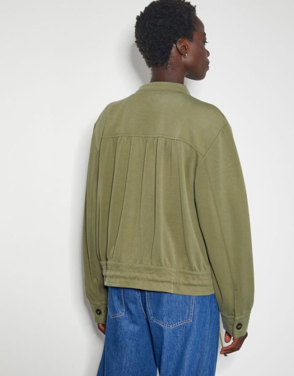 Monsoon Ulla Utility Bomber Jacket Green - Image 3