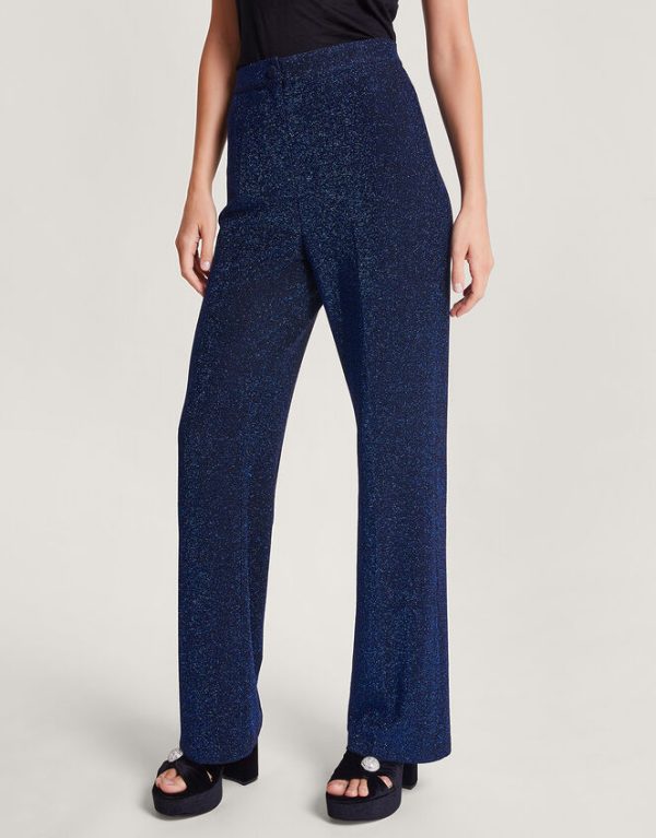 Monsoon Tessa Tinsel Trousers Blue - Image 3