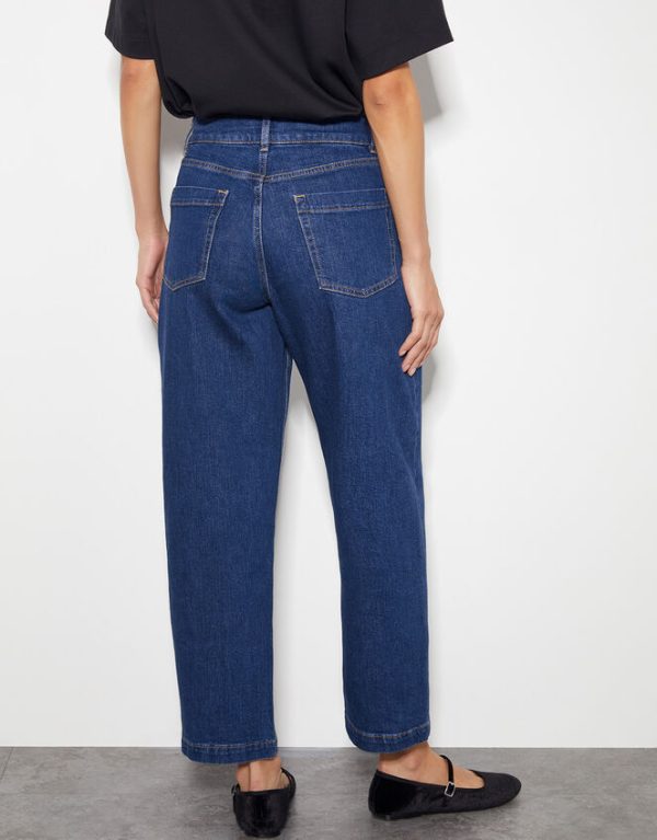 Monsoon Betty High Waist Barrel Jeans Blue - Image 4