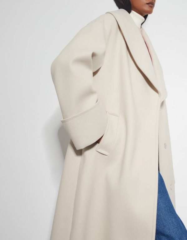 Monsoon Carrie Shawl Coat Ivory - Image 4